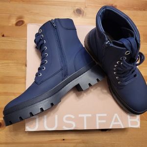 Women's Nice Blue Tevos size 10 Boots from Justfab Fits like a size 9